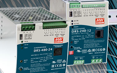 MEAN WELL DRS-240/480 Series DIN Rail Type All-in-One Intelligent Security Power Supply