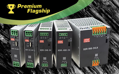 MEAN WELL XDR Series, 75W~960W Next Generation 1Ø Input Ultra-Slim Premium Flagship DIN Rail Power Supply